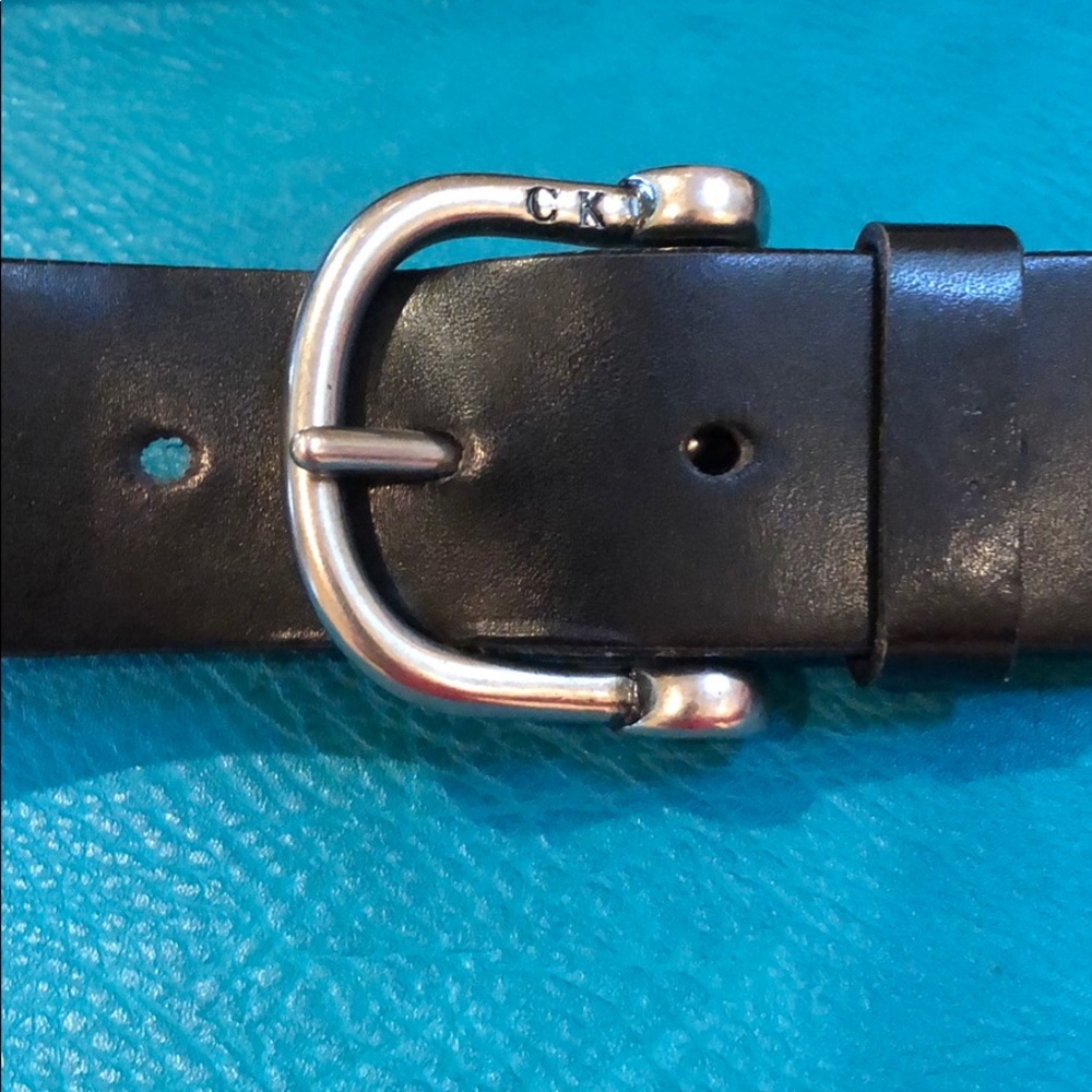 Leather Calvin Klein Belt Black
